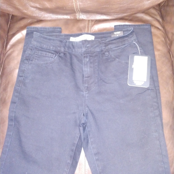 Broken Promises Stitch Rip Black Skinny Jeans - Picture 5 of 6